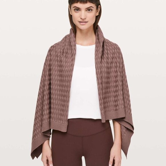 LULULEMON Divinity Poncho *Woven Spanish Oak - Picture 1 of 11